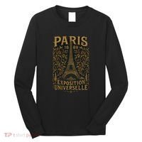 Paris 1889 Eiffel Tower World’s Fair Long Sleeve Shirt thumb 0