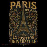 Paris 1889 Eiffel Tower World’s Fair Long Sleeve Shirt thumb 2