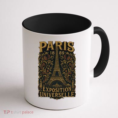 Paris 1889 Eiffel Tower World’s Fair Coffee Mug back
