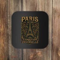 Paris 1889 Eiffel Tower World’s Fair Coaster thumb 0