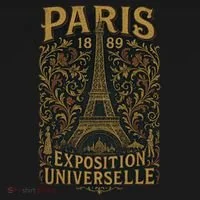 Paris 1889 Eiffel Tower World’s Fair Women's T-Shirt thumb 6