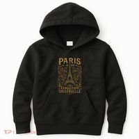Paris 1889 Eiffel Tower World’s Fair Kids Hoodie thumb 0