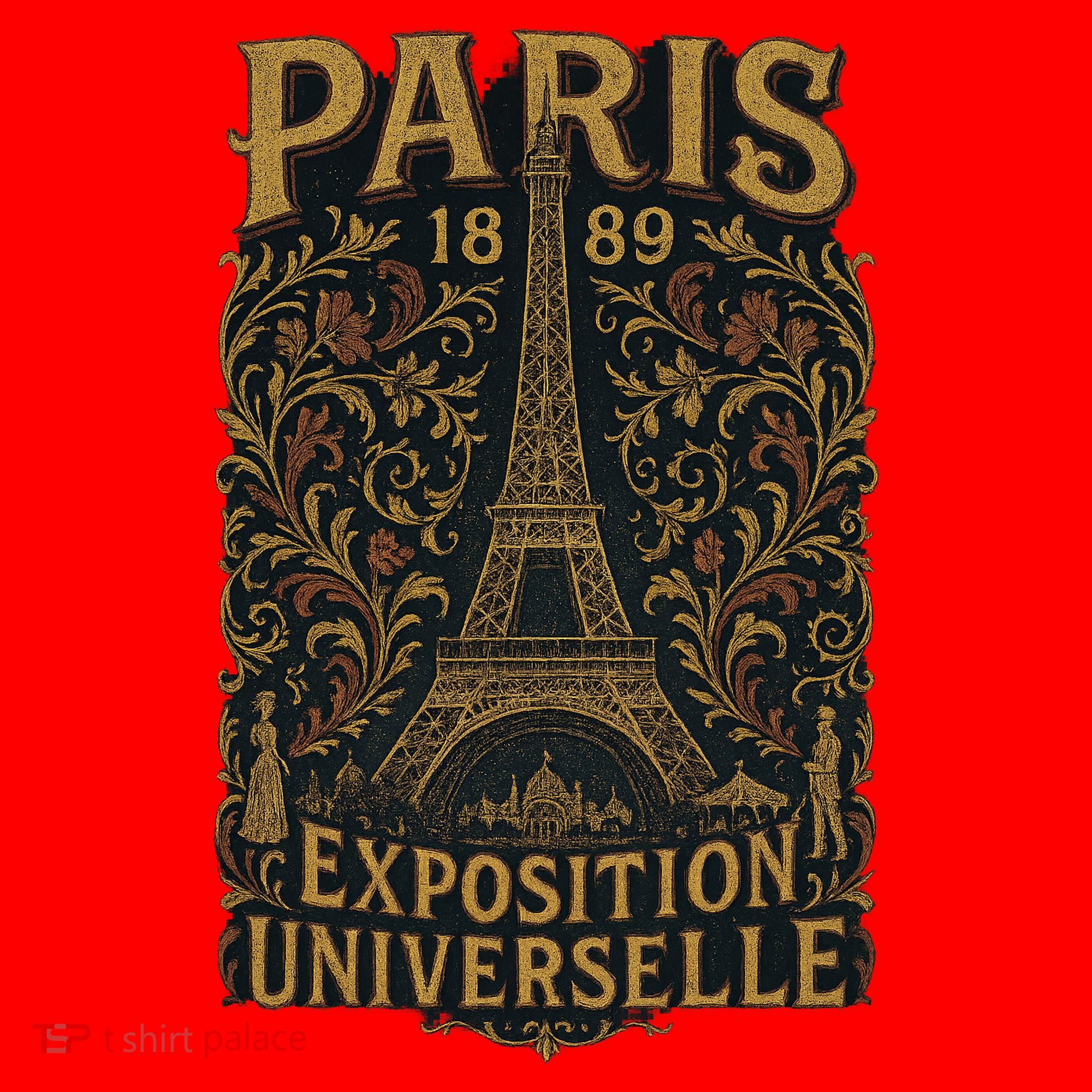 Paris 1889 Eiffel Tower World’s Fair Santa Hat