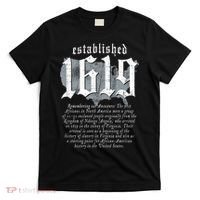 Project 1619 Established American Map Vintage Black History T-Shirt thumb 0
