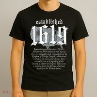 Project 1619 Established American Map Vintage Black History T-Shirt thumb 3