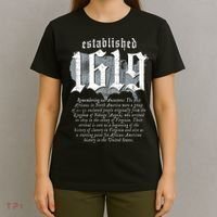 Project 1619 Established American Map Vintage Black History T-Shirt thumb 4