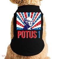 Potus 1 George Washington Retro Doggie Tank thumb 0
