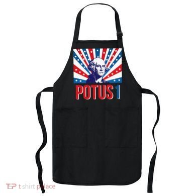 Potus 1 George Washington Retro Apron