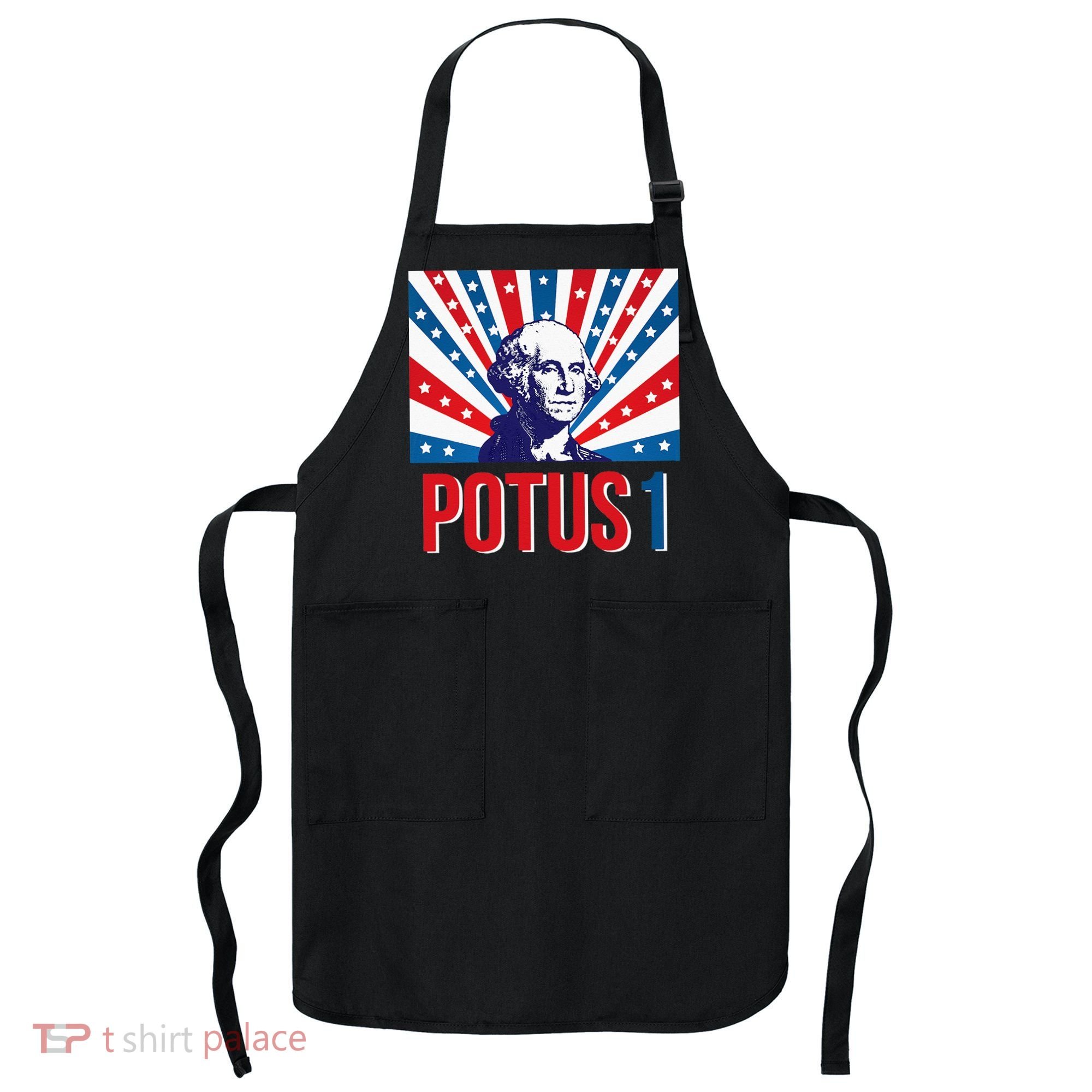 Potus 1 George Washington Retro Apron