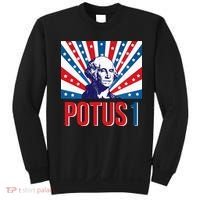Potus 1 George Washington Retro Sweatshirt thumb 0