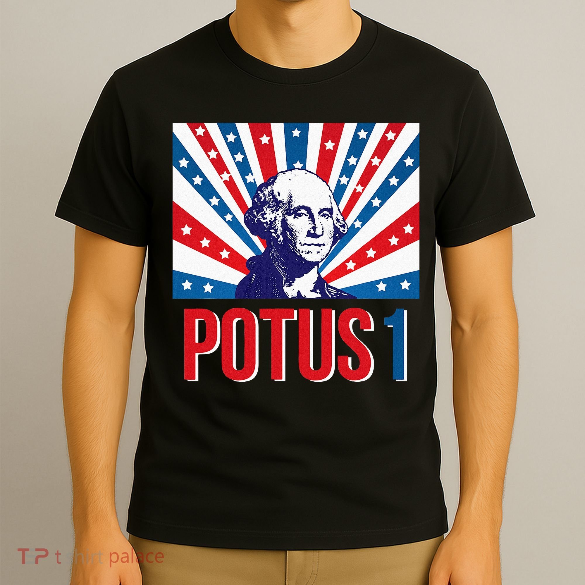 Potus 1 George Washington Retro T-Shirt