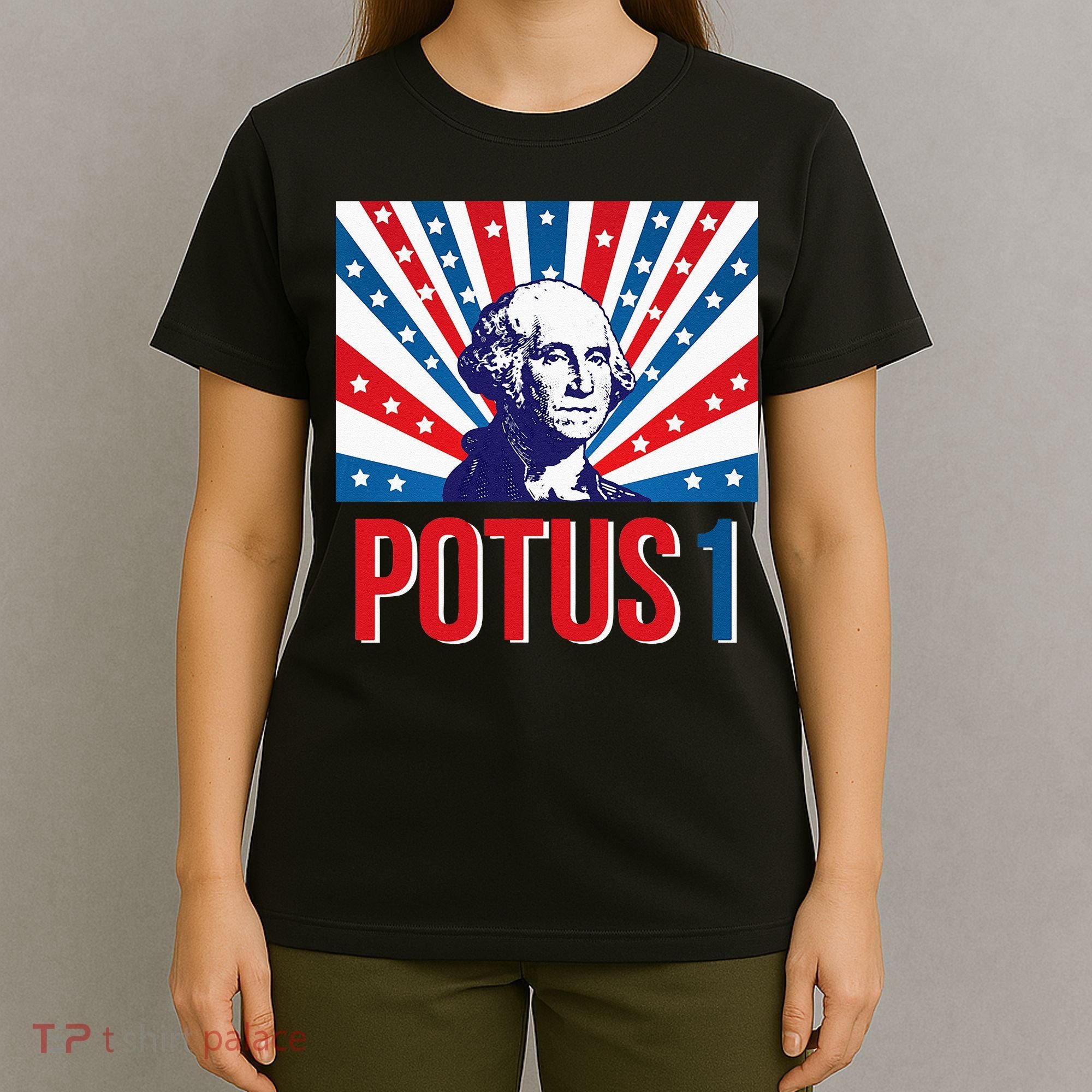 Potus 1 George Washington Retro T-Shirt