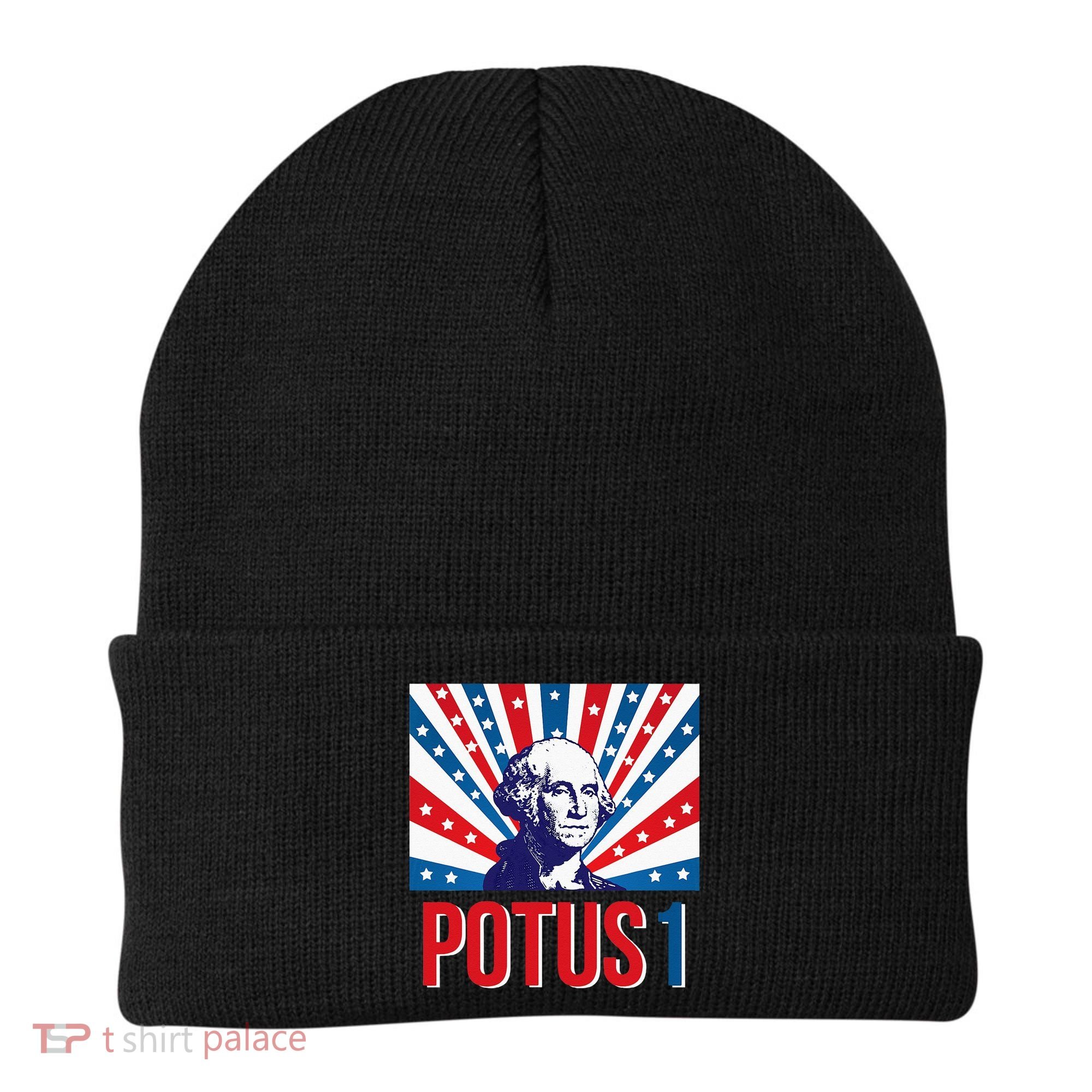 Potus 1 George Washington Retro Beanie