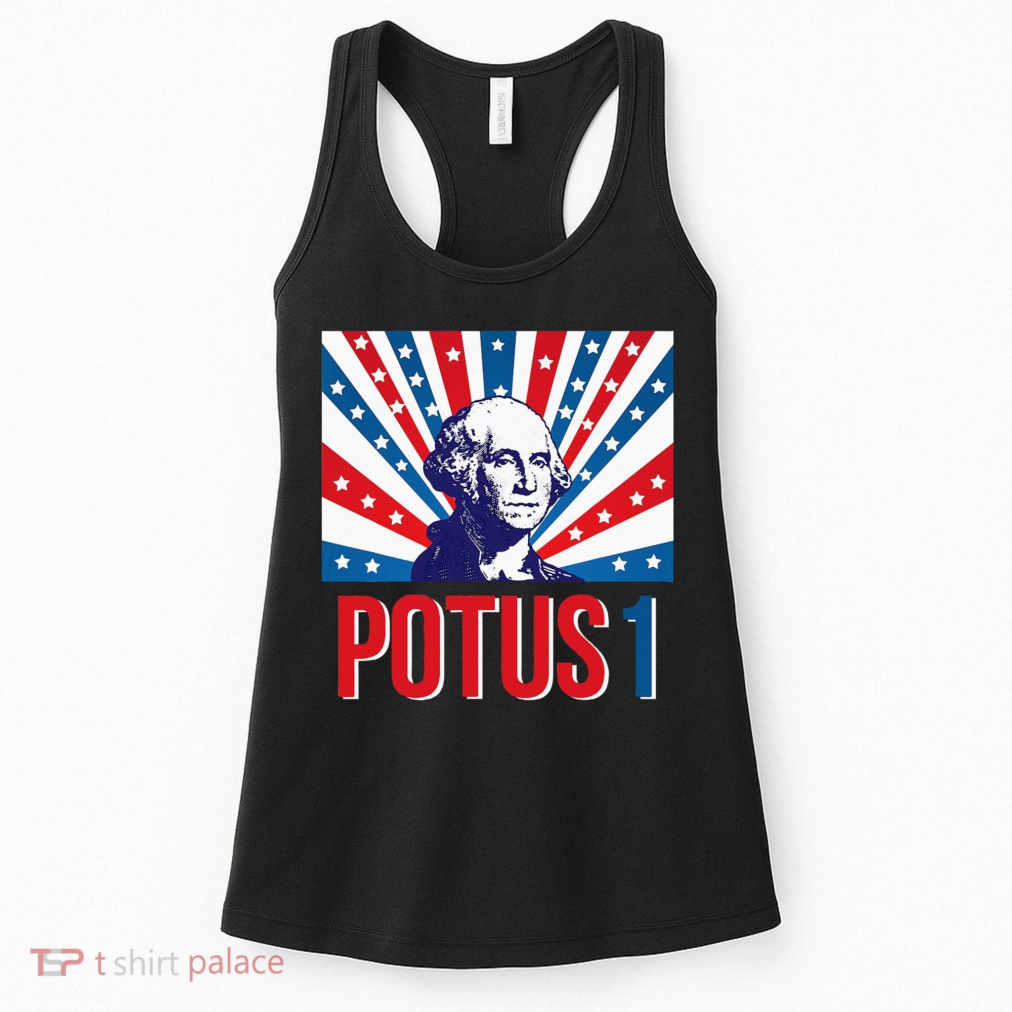 Potus 1 George Washington Retro Women's Tank Top