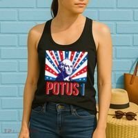 Potus 1 George Washington Retro Women's Tank Top thumb 2