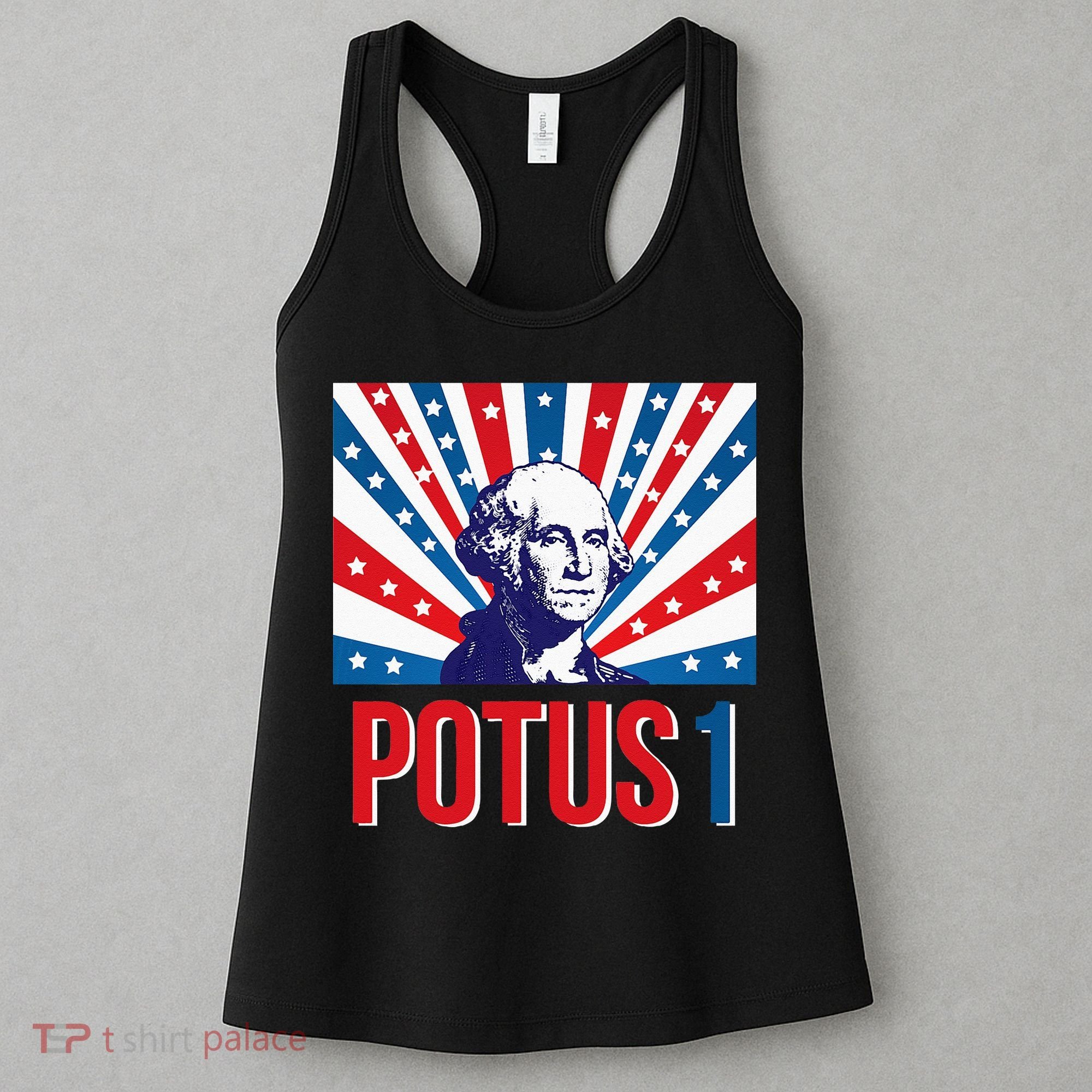 Potus 1 George Washington Retro Women's Tank Top