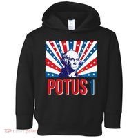 Potus 1 George Washington Retro Toddler Hoodie thumb 0