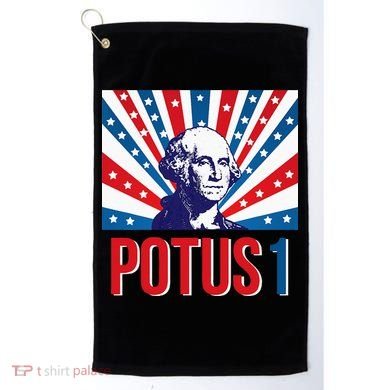 Potus 1 George Washington Retro Golf Towel