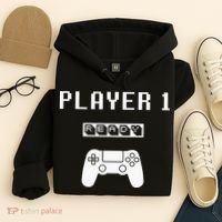 Player 1 Player 2 ready player 3 loading... pregnancy ps Hoodie thumb 4
