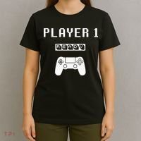Player 1 Player 2 ready player 3 loading... pregnancy ps T-Shirt thumb 4