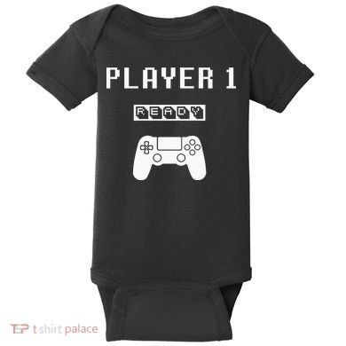 Player 1 Player 2 ready player 3 loading... pregnancy ps Baby Bodysuit