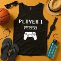 Player 1 Player 2 ready player 3 loading... pregnancy ps Tank Top thumb 4