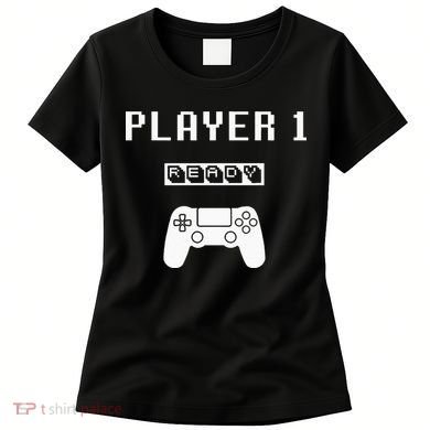 Player 1 Player 2 ready player 3 loading... pregnancy ps Women's T-Shirt