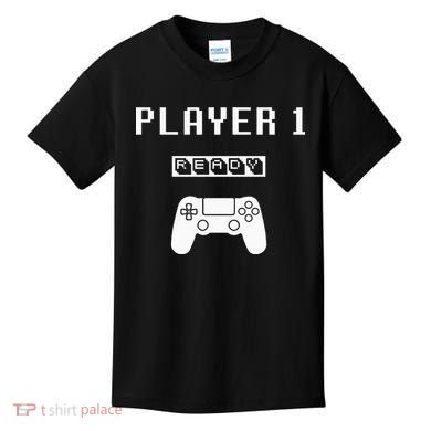 Player 1 Player 2 ready player 3 loading... pregnancy ps Kids T-Shirt