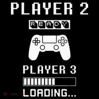 Player 1 Player 2 ready player 3 loading... pregnancy ps Hoodie thumb 7