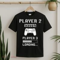 Player 1 Player 2 ready player 3 loading... pregnancy ps T-Shirt thumb 2