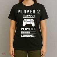 Player 1 Player 2 ready player 3 loading... pregnancy ps T-Shirt thumb 4
