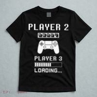 Player 1 Player 2 ready player 3 loading... pregnancy ps T-Shirt thumb 5