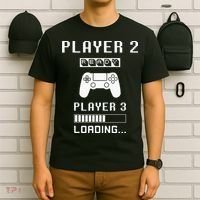 Player 1 Player 2 ready player 3 loading... pregnancy ps T-Shirt thumb 6