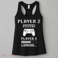 Player 1 Player 2 ready player 3 loading... pregnancy ps Women's Tank Top thumb 3
