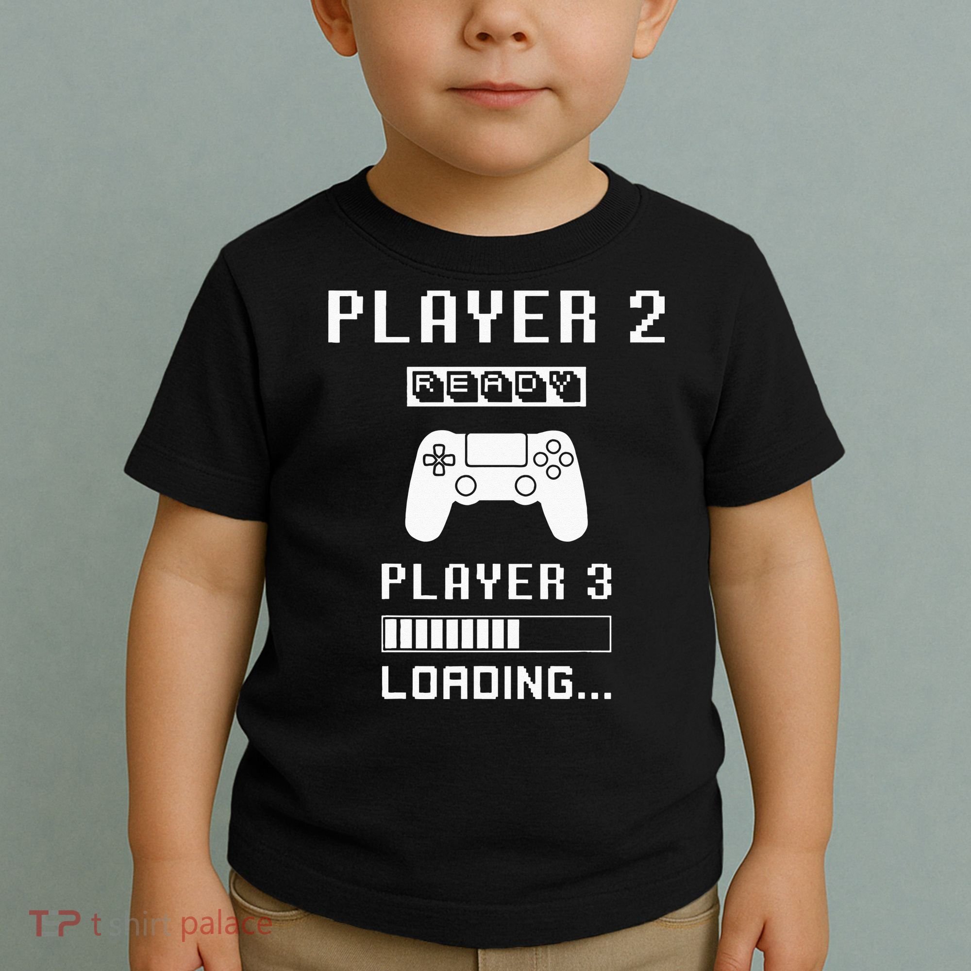 Player 1 Player 2 ready player 3 loading... pregnancy ps Toddler T-Shirt