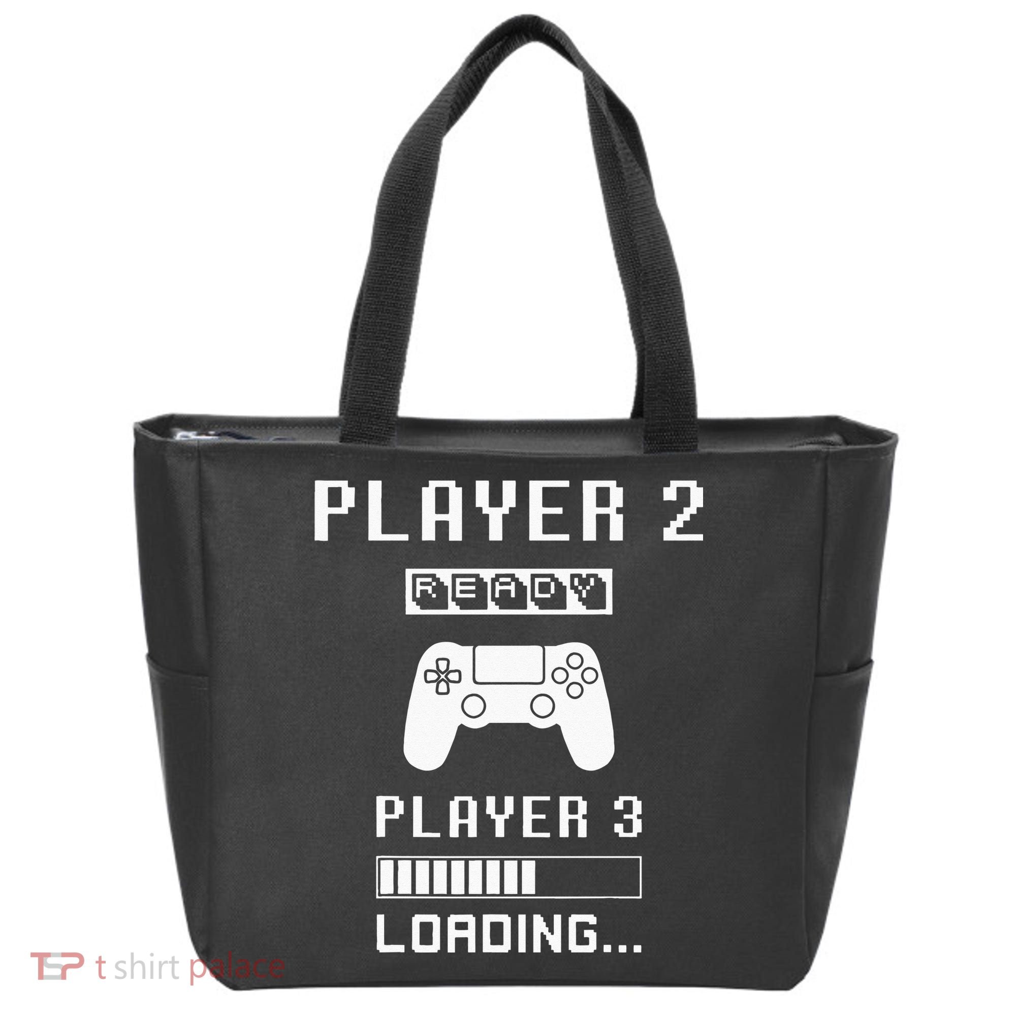 Player 1 Player 2 ready player 3 loading... pregnancy ps Tote Bag