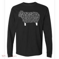 Psalm 23 Bible Scripture Lamb Comfort Colors Heavyweight Long Sleeve T-Shirt thumb 0