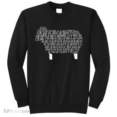 Psalm 23 Bible Scripture Lamb Sweatshirt