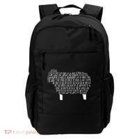 Psalm 23 Bible Scripture Lamb Backpack thumb 0