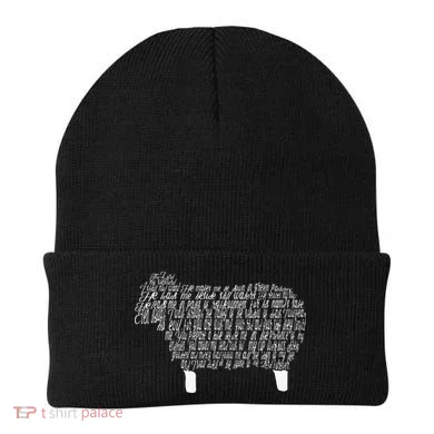 Psalm 23 Bible Scripture Lamb Beanie