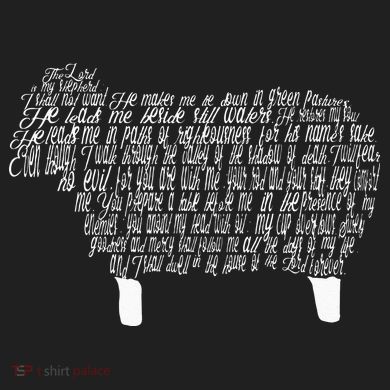 Psalm 23 Bible Scripture Lamb V.I.T. Fleece Crew Sweatshirt