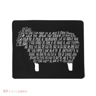 Psalm 23 Bible Scripture Lamb Mousepad