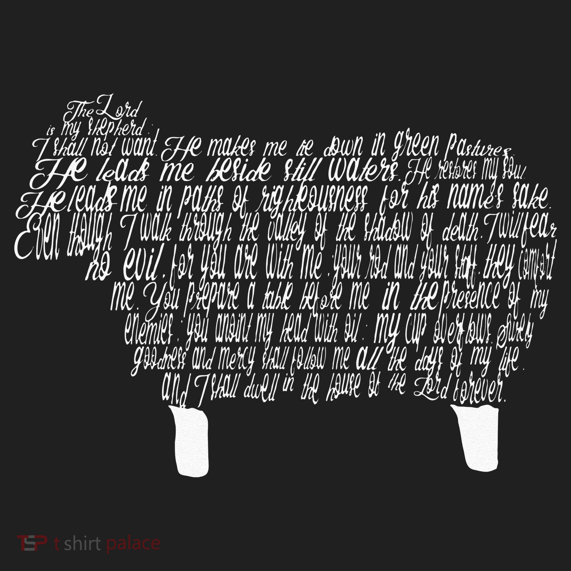 Psalm 23 Bible Scripture Lamb Hat