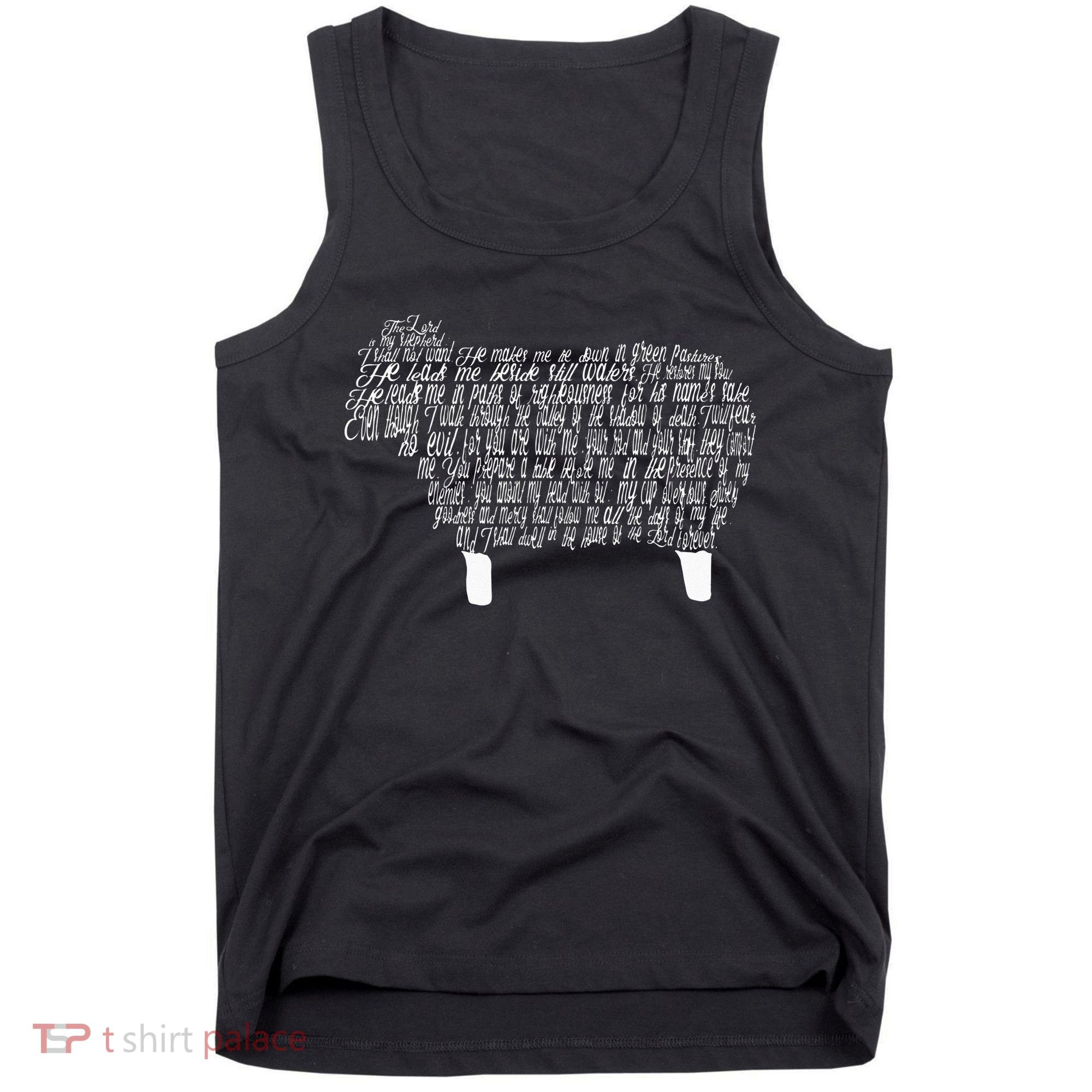Psalm 23 Bible Scripture Lamb Tank Top
