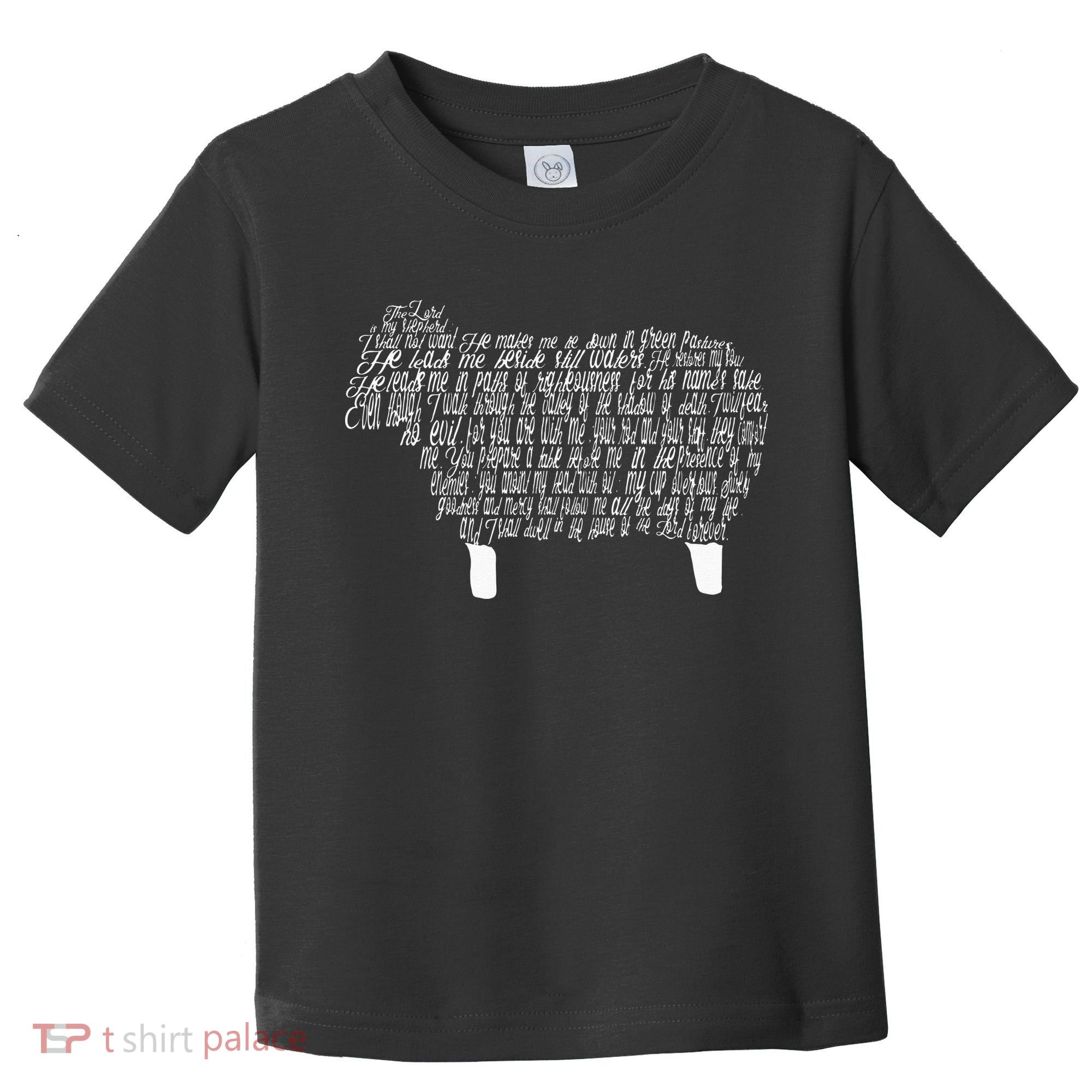 Psalm 23 Bible Scripture Lamb Toddler T-Shirt