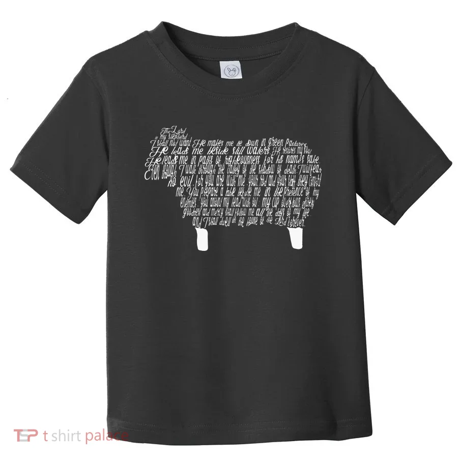 Psalm 23 Bible Scripture Lamb Toddler T-Shirt