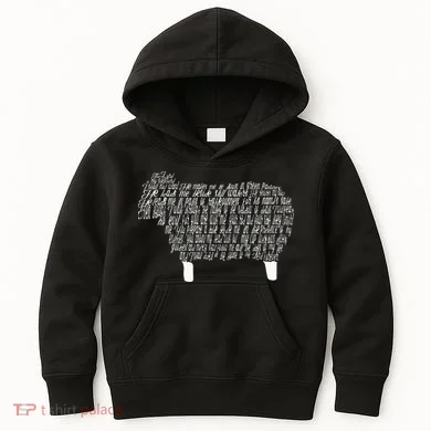 Psalm 23 Bible Scripture Lamb Kids Hoodie