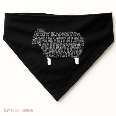 Psalm 23 Bible Scripture Lamb USA-Made Doggie Bandana