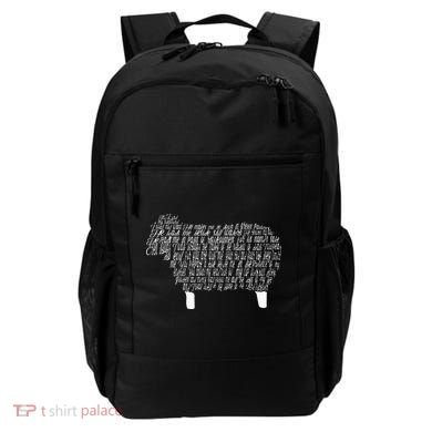 Psalm 23 Bible Scripture Lamb Backpack