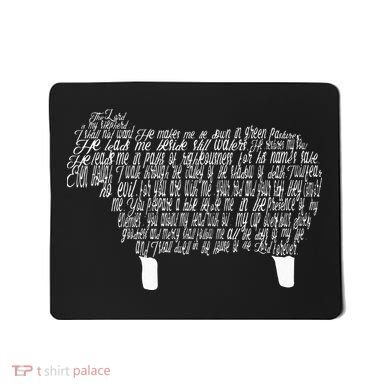 Psalm 23 Bible Scripture Lamb Mousepad